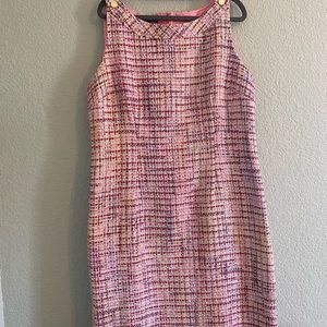 Talbots ribbon tweed shift dress, 16.